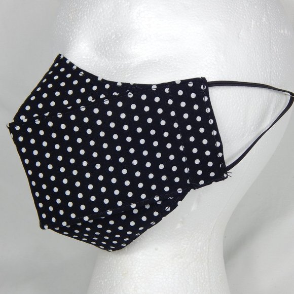 Beautiful Handmade Face Mask Kids 10-16 Yo. polka - Picture 2 of 6